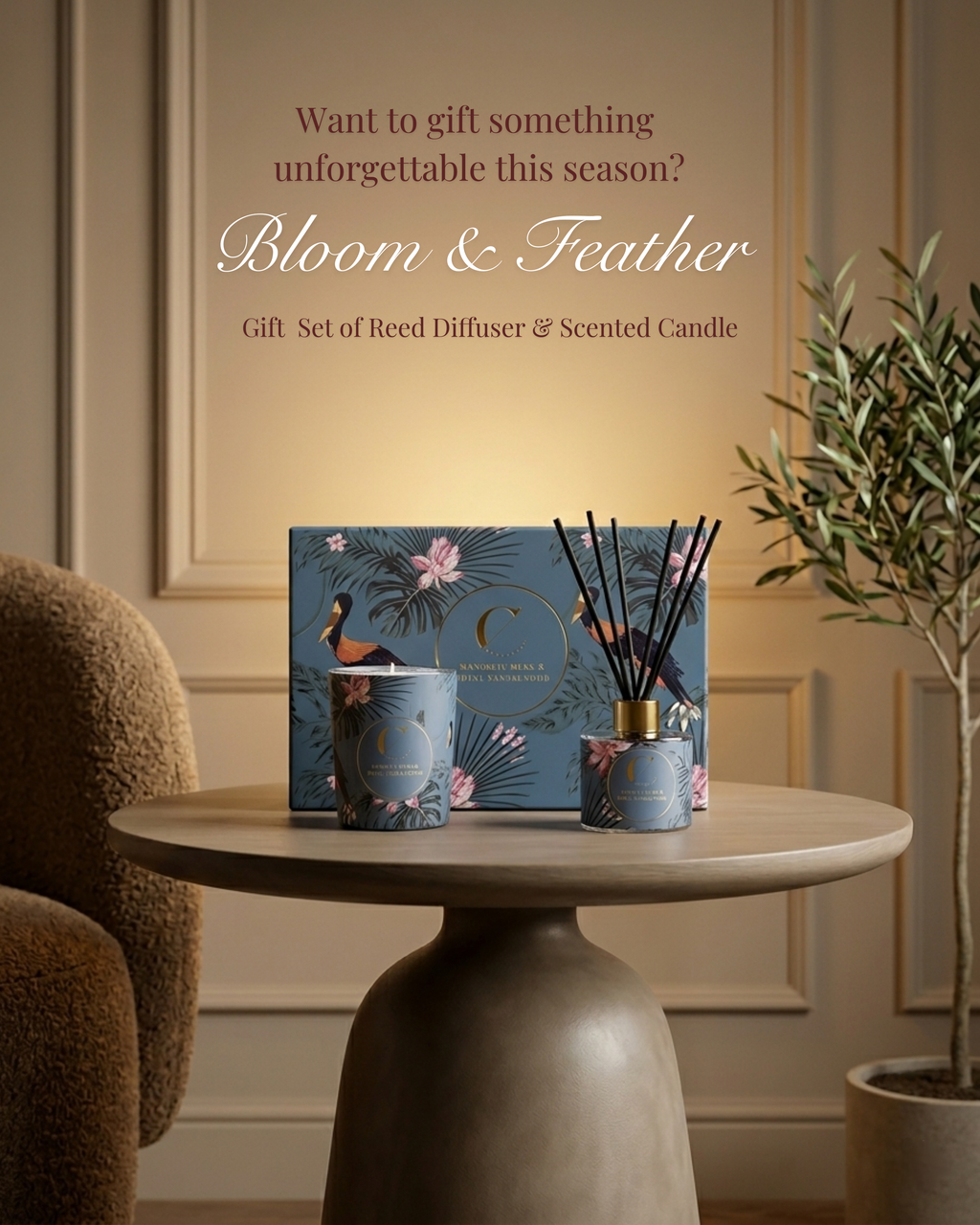 Bloom & Feathers Gift Set