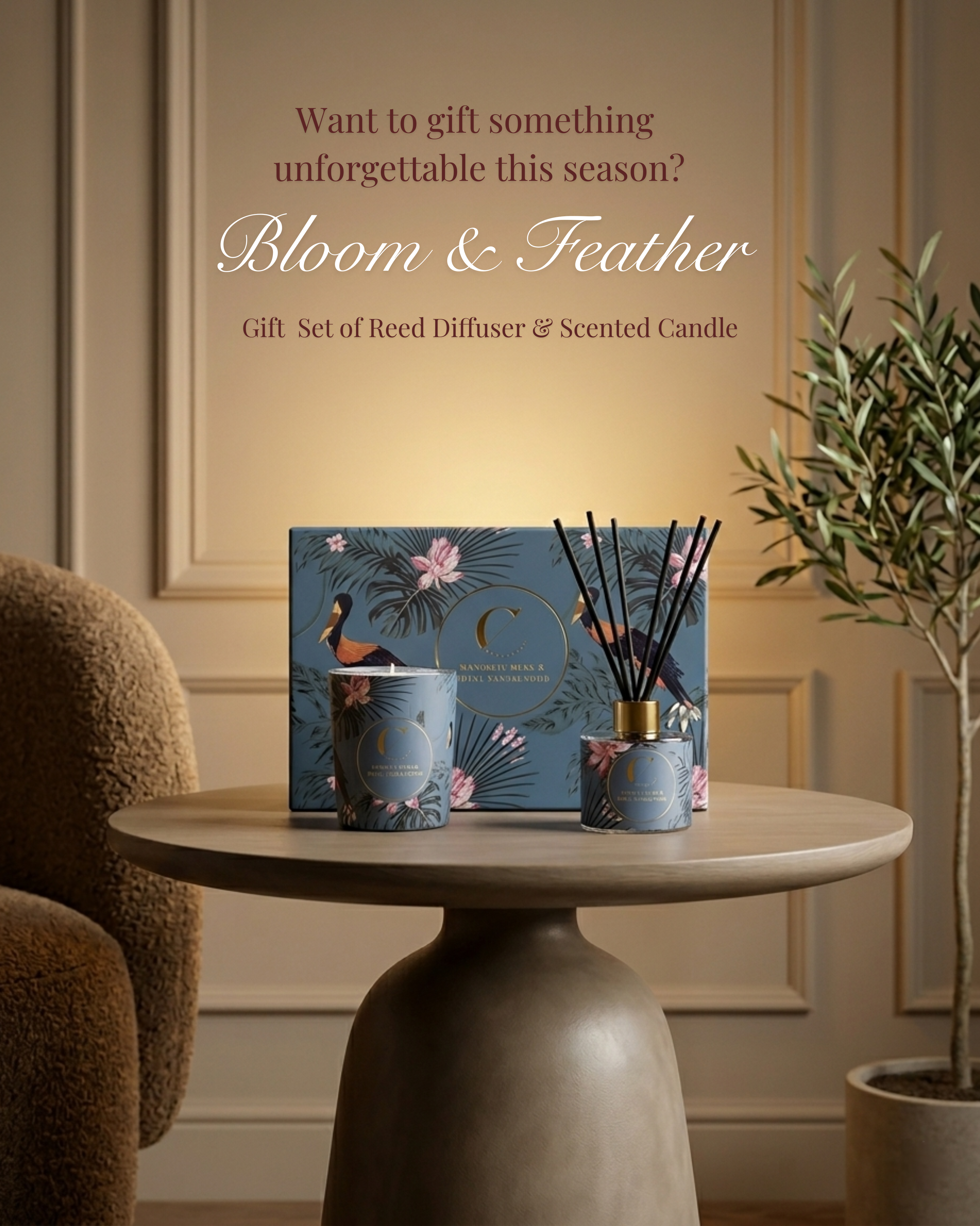 Bloom & Feathers Gift Set